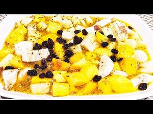 Healthy Fruit Salad Recipe | Vegan Fruit Salad | Non Dairy Fruit Salad | Orange Juice Fruit Salad