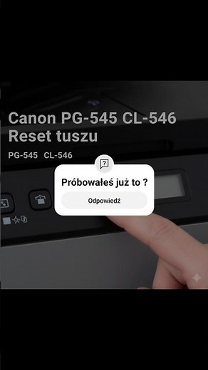 💧Jak zresetować tusz w drukarce Canon🔧