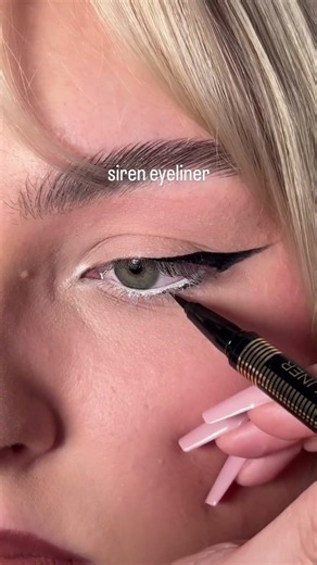 how to apply siren eyeliner #softglamlook #makeup #makeuptutorial #eyeliner #glammakeup #eyemakeup