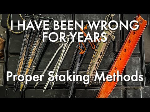 STAKE YOUR TARPS AND TENT FOR THE MOST SAFETY, Dave Canterbury discusses stake Physics and Geometry