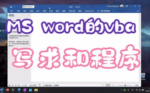 MS office Word里操作vba写求和程序