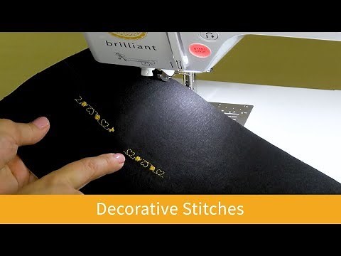 The Decorative Stitches on the Baby Lock Brilliant