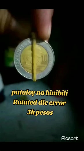 Rotated Die Error Coin - 3k Pesos