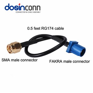 [Hot Item] Fakra C Type to SMA Male Connector RF Cable Assembly