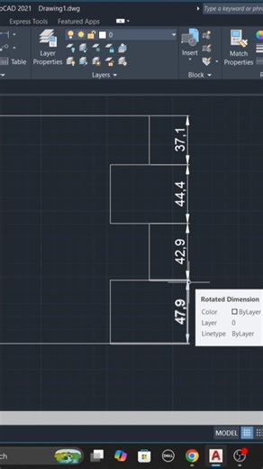 AutoCAD Quick Dimension Hack 💡 | Time Saving Trick #Shorts #autocad #design @cadcamshortcut