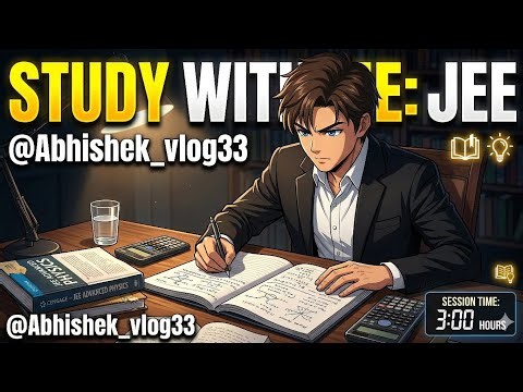 3 HOUR STUDY WITH ME 📚 Intense JEE Advanced Physics | Deep Focus | @Abhishek_vlog32