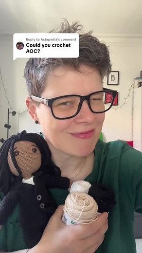 Replying to @Astapedia It was worth a try 🤷🏽‍♂️ #queercrochet #crochethumor #crochettiktok #queertok #lesbianover40🏳️‍🌈 #handmadecraft #aoc #kamalaharris #nic_0045