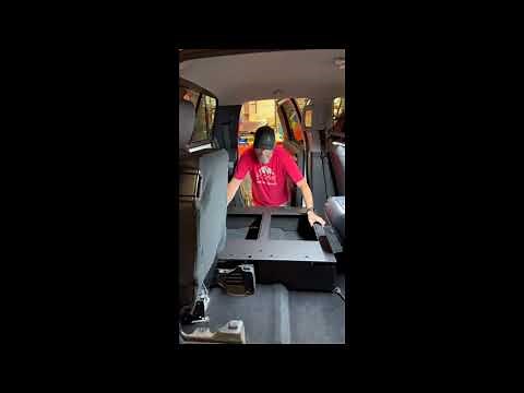 Toyota Tundra Double Cab 2.5 Gen. 2014-2021 Goose Gear Second Row Seat Delete Install Video