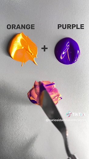 Orange and Purple Color Mixing Ideas