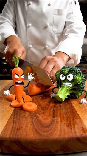 Carrot vs. Broccoli: Kitchen Roast Battle