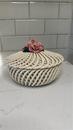 Ceramic Woven Basket Made in Spain - Etsy