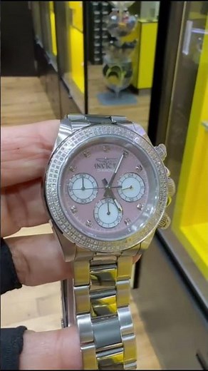 Invicta Elite Diamond 0.71 Carat Diamond Unisex Watch w/ Mother of Pearl Dial - 38mm, Steel (48756)