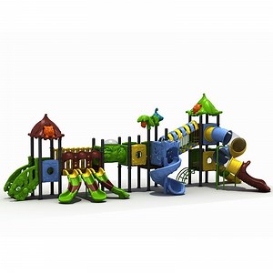 [Hot Item] Outdoor Kids Play Area Plastic Playhouse Slide