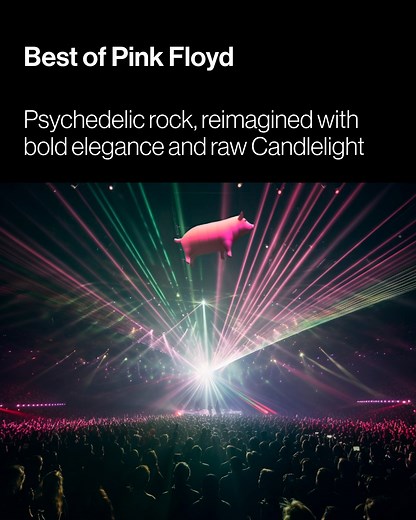 A mind-bending tribute to Pink Floyd, reimagined in a breathtaking Candlelight setting. | Candlelight Concerts by Fever