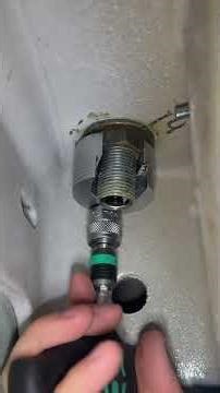 Changing a sink tap using a hand spanner and custom ratchet tool! #asmr #plumbing #diy #tools #reels