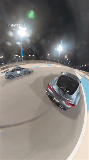 GT3 RS vs. GR Supra Night Session . BIC #racetrack #toyota #porsche #supramk5 #racing #shorts #f1