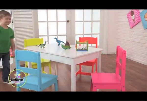 KidKraft Highlighter Table and 4 Chair Set