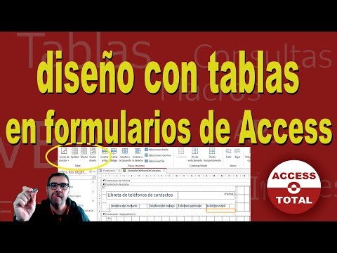 Diseño con tablas en formularios de Access