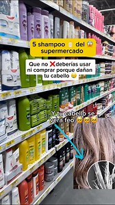 1.3M views · 4.5K reactions | 5 shampoos林que no debes comprar❌dañan tu cabello se verá feo y maltratado por eso no te crece y se te cae rápido no más ☑️ #shampoo #cabello #reelfb #reelsvideo #champu #hair #videoviral #tutorial #reelsfacebook #reelsviral #facebookreel #hairstyle #champoo #videotutorial #supermercado #belleza #mujer #saludybienestar #capilar #beauty | Angiebeauty03 | Facebook