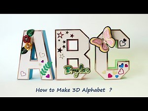 How to make 3D Alphabet