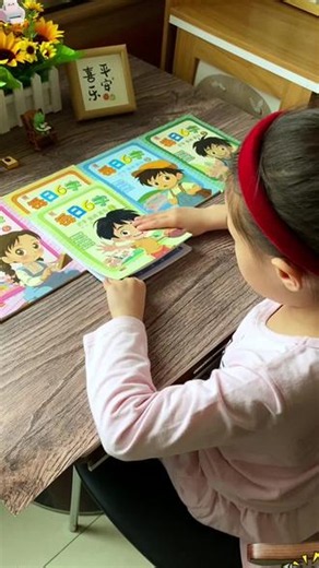 #幼儿园 #大班 孩子练字就准备这套#每日6字，一边练字，一边识字，由易到难循序渐进#练字 #练字帖 3