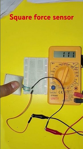 How to very square force sensor resistance with pressure#diy#arduino#electronic#shorts#ytshorts