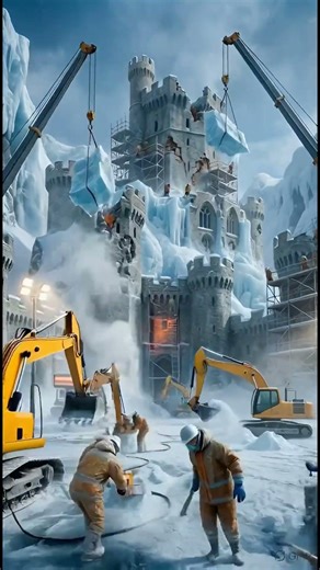 Restoring a Frozen Ice Castle | Epic Glacier Fortress Transformation