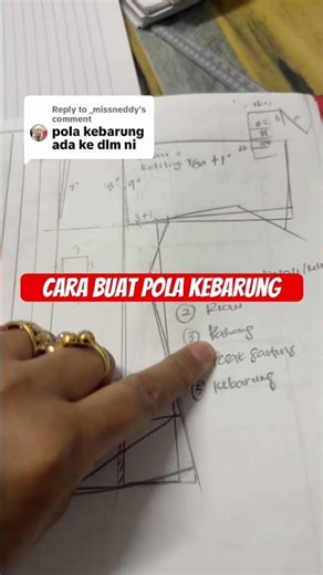 Cara buat pola kebarung