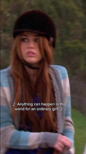 “Ordinary Girl” is trending! Huge win for horse girls. HannahMontana DisneyChannel
