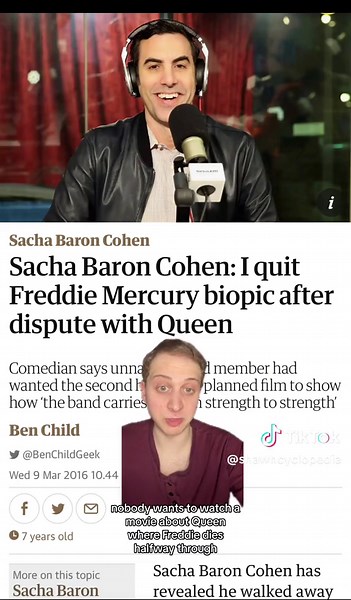 Sacha Baron Cohen's Near Role as Freddie Mercury