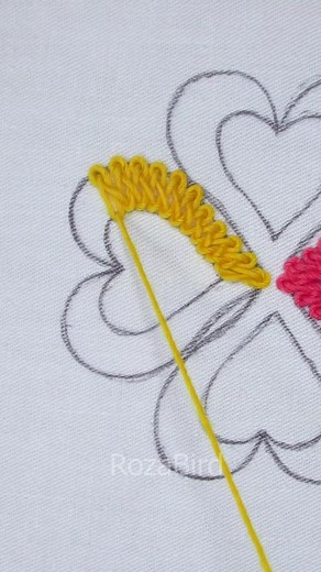🌻Very Beautiful🌻 Flower hand embroidery sewing tutorial!🔥 #tiktokindia #viralvideo #diy #tutorial #embroidery #viraltiktok #viral #useful #handembroidery #trending #satisfying #support #stitch #everyone #cute #design #hand #fypシ゚viral #easy #handmade #diycrafts