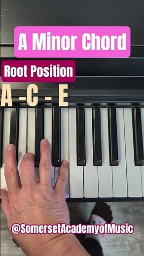 A Minor Chord Piano Inversions #pianotutorial #pianochords
