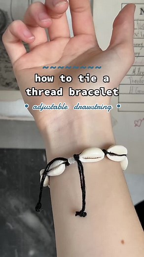 How to Tie a Thread Bracelet: Adjustable Drawstring Tutorial