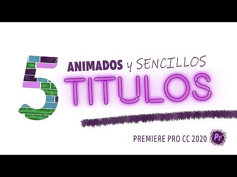 5 Animated Titles in Adobe Premiere Pro 2022 👉 Learn how to edit beautiful titles in Premiere Pro