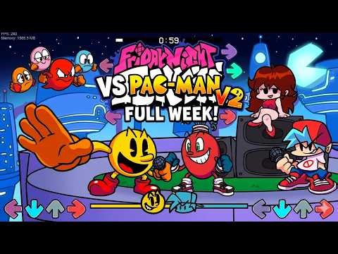 Friday Night Funkin' VS Pac-Man V2 FULL WEEK 🔥 ( FNF Mod)
