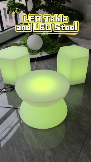 LED Table and LED Stool for Events & Outdoor Venues | Modern Glow Furniture