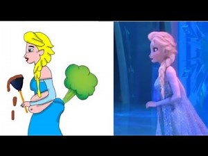 Frozen 2 Elsa Fails So Bad 😂 | Funny Cartoon Moments
