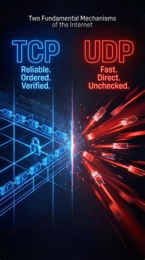 TCP vs UDP Explained in 60 Seconds (3-Way Handshake & Latency) #breachlab #tcp #udp #transportlayer
