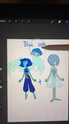 Lapis and Blue Pearl Fusion! Fusion Ideas | Steven Universe Art
