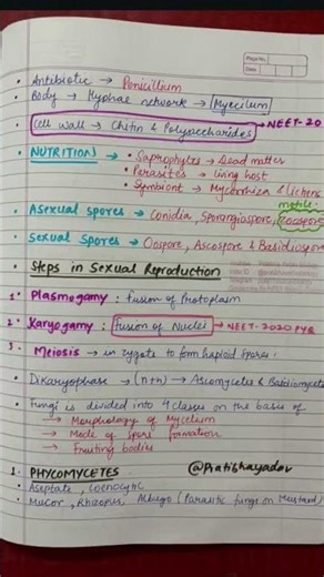biological classification class 11 notes #viral #shorts #pw #notes #trending #biology