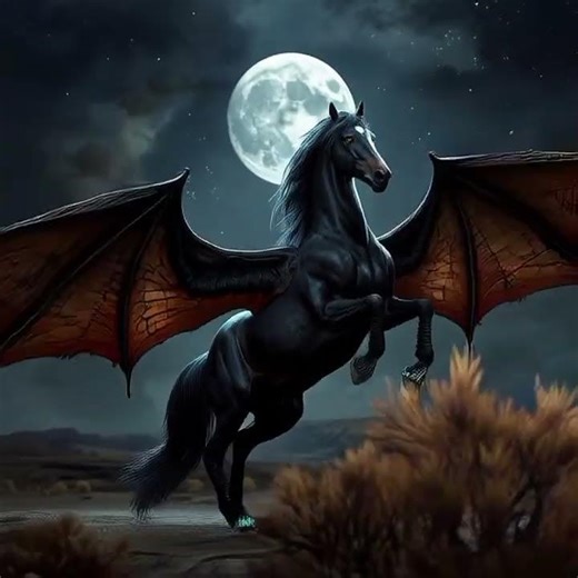 🐎 Horse vs Bat | Epic Moonlit Showdown | Strength vs Stealth | Dramatic and Thriller