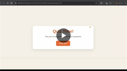 JavaScript Quiz Game with HTML CSS and DOM Manipulation | Chandra Shekhar Kapri posted on the topic | LinkedIn