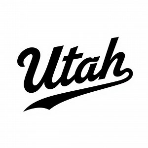 Utah Retro Script SVG Logo | Vintage Athletic State Typography | Digital Vector Design - Etsy