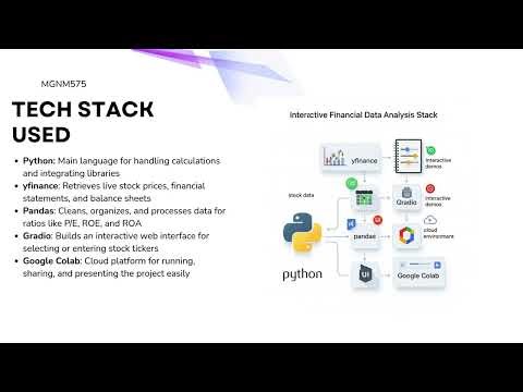 Live Financial Ratios Dashboard