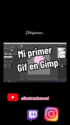 crea un gif en Gimp (100% gratis)#gif #emote #animation #emoteanimado #dibujo #opensource #editorgratis #alkatrazkawai