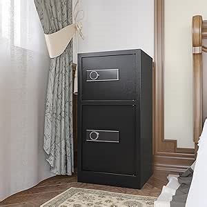 Business Coin - Slot Storage Safe w/Electronic Lock, 2 Emergency Keys,35.4''x15.7''x17.7'', Ideal for Cash & Mail at Home/Hotel/Office