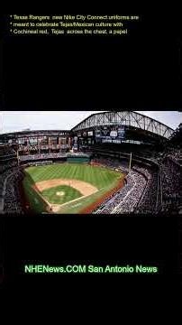 Texas Rangers' new Nike City Connect uniforms are meant to celebrate Tejas Mexican culture with Coch