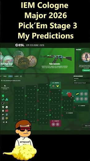 IEM Cologne Major 2026 Stage 3 Pick'Em LOCKED 🔥 My PERFECT Picks? #CS2 #IEMCologne #PickEm