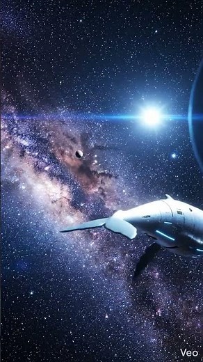 Whale mothership spaceship cyberpunk 2099 stars alliane or stars war #animation #aivideo #cyberpunk