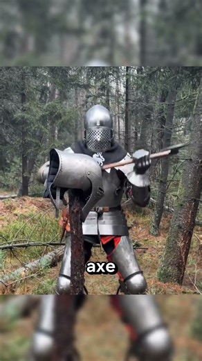 The incredible durability of knight armor.